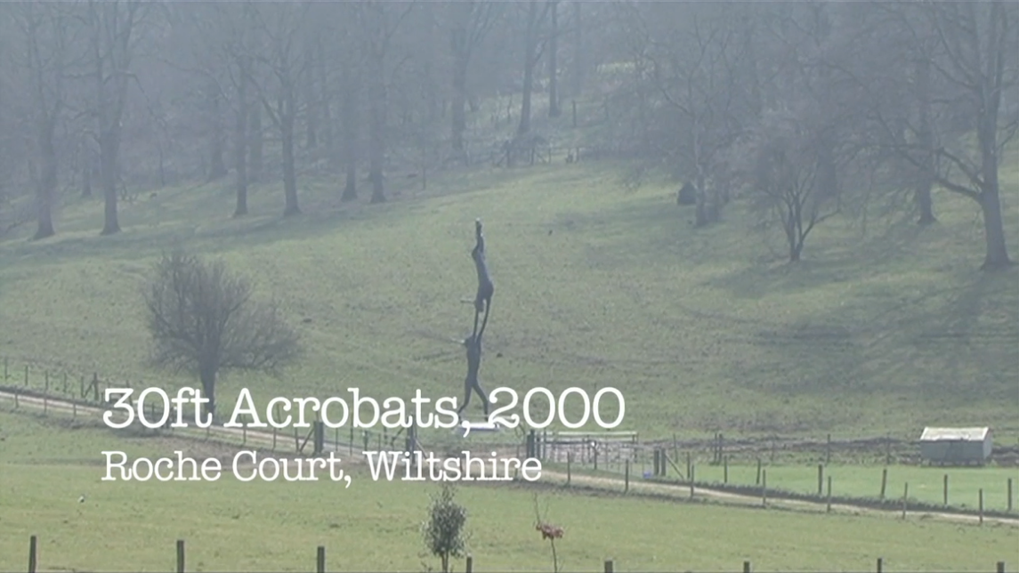 30 ft Acrobats, 2000, Roche Court, Wiltshire, UK installation shot